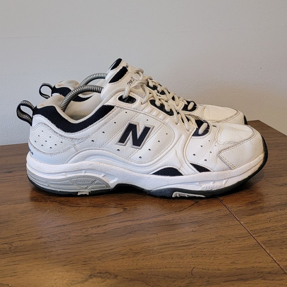 New Balance White and Black Sneakers